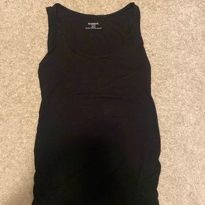 Black maternity tank top